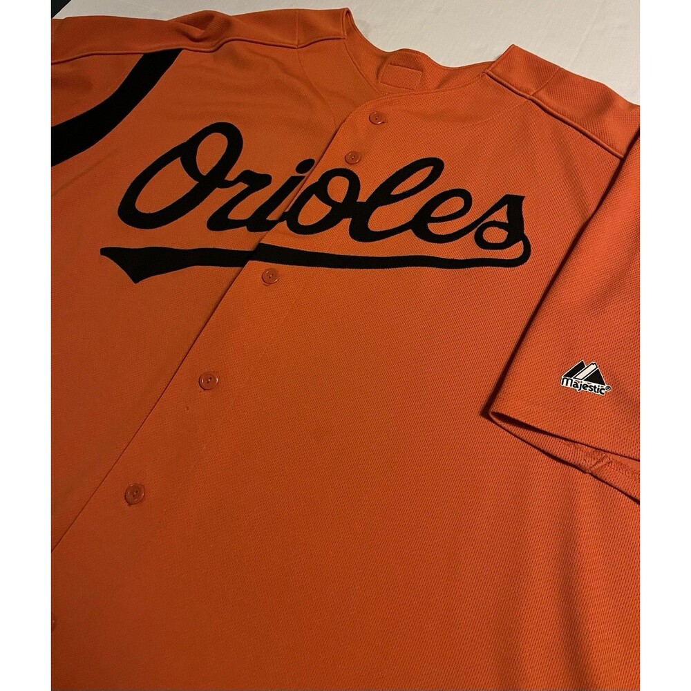 VINTAGE Y2K Majestic Baltimore Orioles MLB Authentic Jersey 3XL Big Baseball VTG